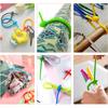 5/10PCS Silicone Reusable Bag Ties Twist Wire Fasten Cable Zip Tie for Headset Data Line Pendant Adjustable Soft Universal Tie