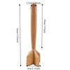 Natural Wood Wooden Ground Beef Masher Durable Potato Crusher Non-Scratch Meat Grinder  Cooking
