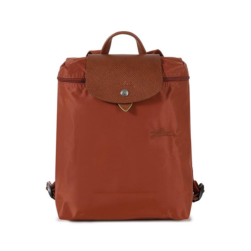 Longchamp Le Pliage Green Practical Portable Foldable Recycled Canvas Backpack Women Backpack Chestnut 1699919404 Chestnut