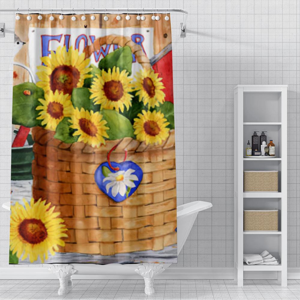 Home Shower Oil Painting Style Curtains For Bathroom Waterproof Fabric Bathroom Curtains Modern Shower Curtain 180X200 240X200