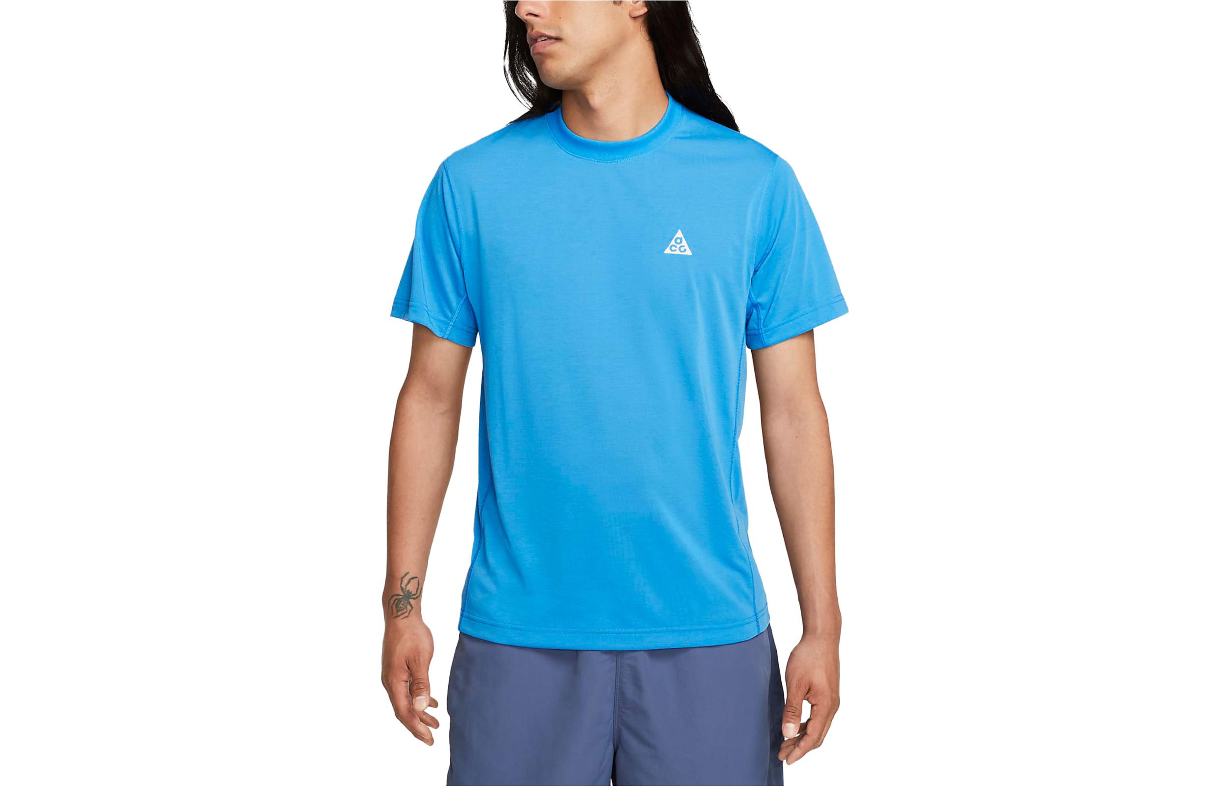 Nike ACG DRI FIT T Shirt Men s Light Photo Blue DX7883-435 M