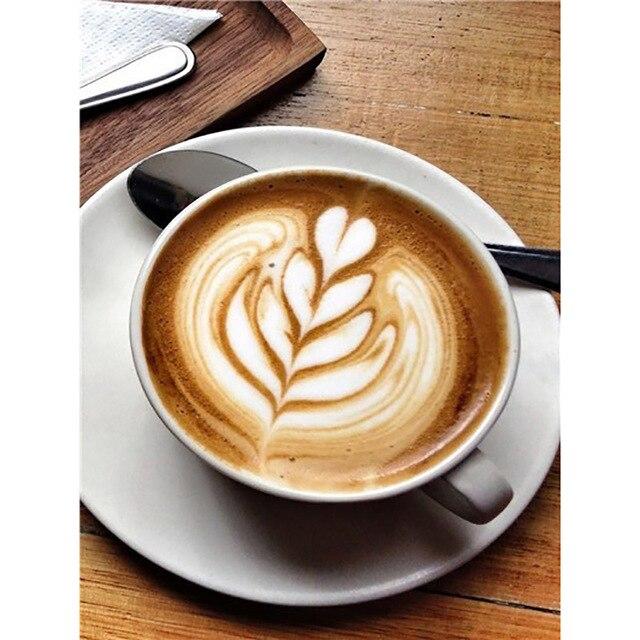 Full Square/Round Drill 5D DIY Diamond Painting Coffee Pattern Diamond Embroidery Cross Stitch Rhinestones Mosaic Home Decor