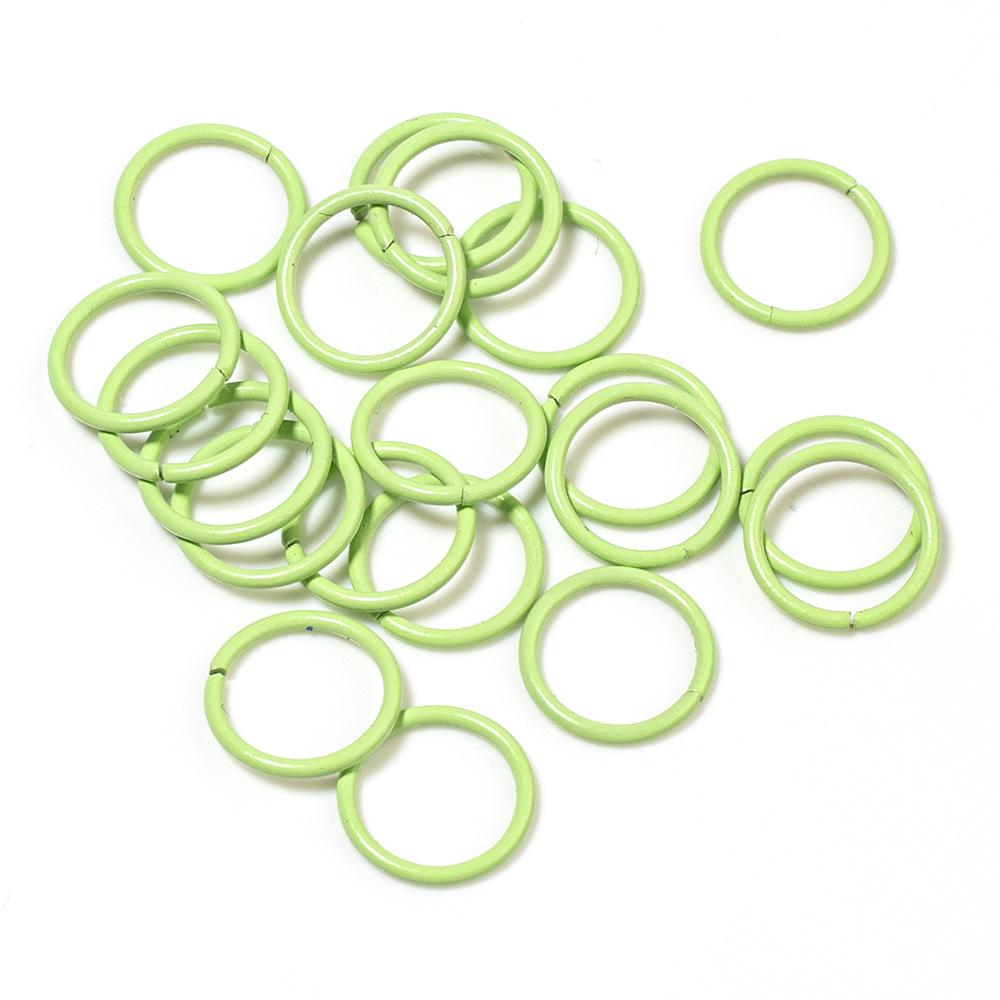 Colorful Open Jump Rings for DIY Jewelry Making - Round Single Loop Iron Rings for Beading Bracelets