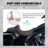 Motorcycle Driver Passenger Seat For Harley Touring Road King Street Glide FLHR FLHX 2009-24 Two Up Front Rear Cushion Backrest
