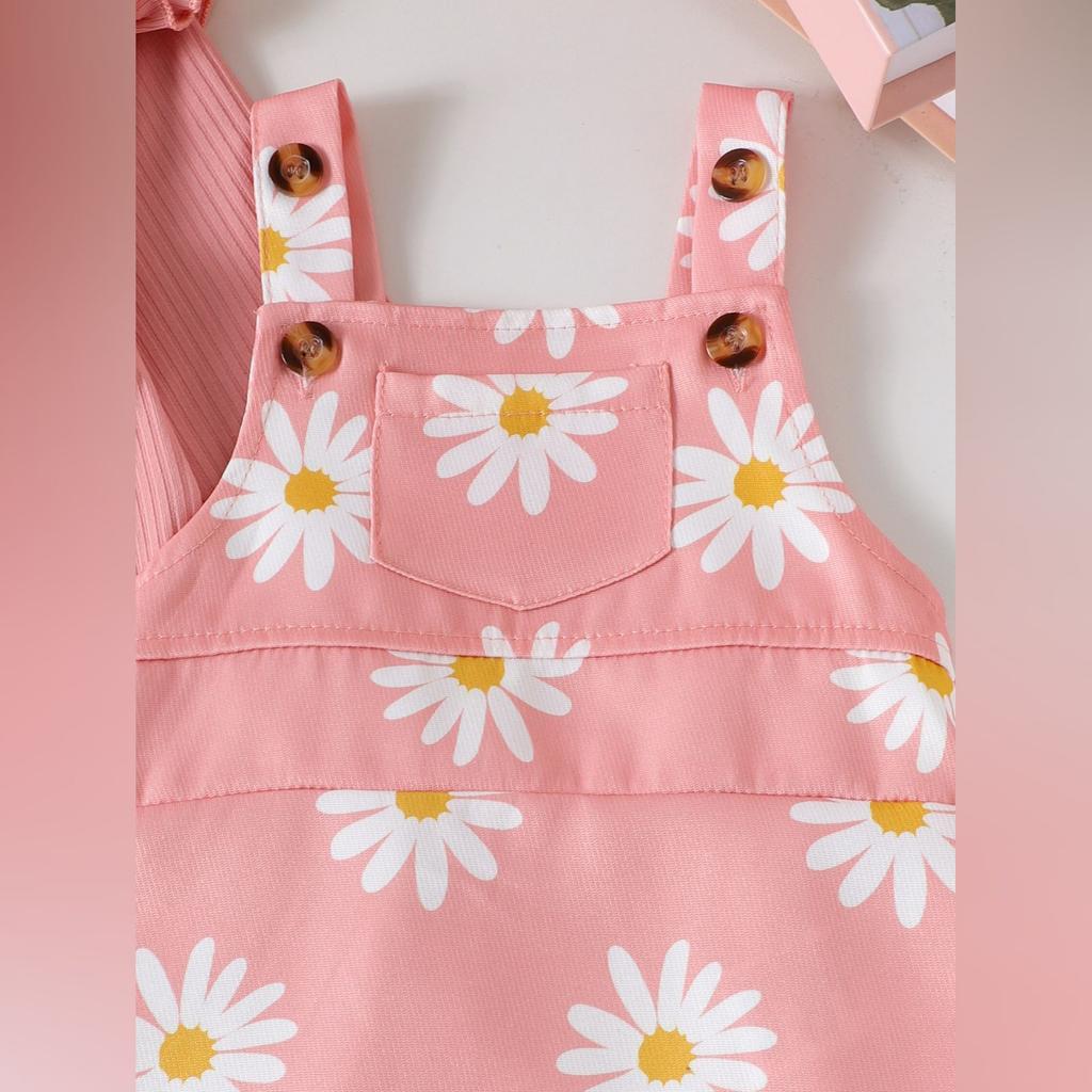 Infant Toddler Long-Sleeve Romper & Skirt Set