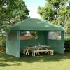 VidaXL Collapsible Pop-Up Party Tent 3 Sidewalls Green, Tent, Awning Tent, Gazebo Awning, Tent 4004968