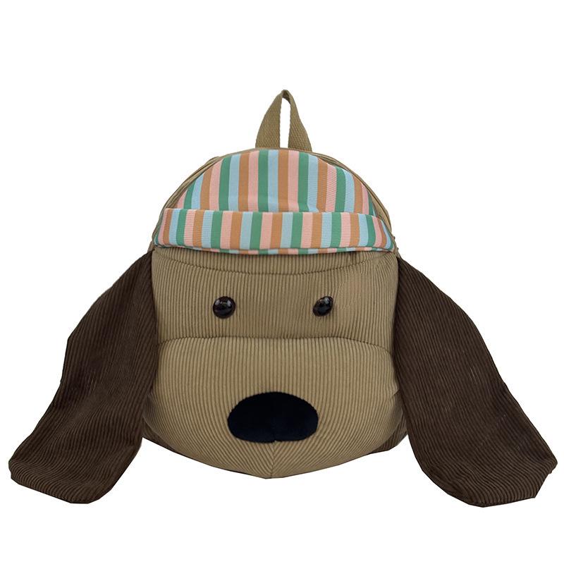 2025 Large Korean Style Backpack with Cute Cartoon Dog Design for Students