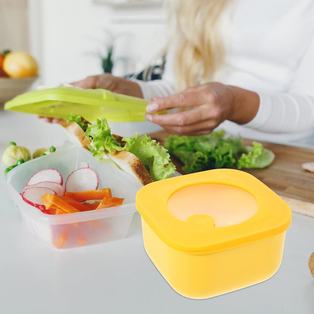 Crisper Sliced Cheese Container for Fridge Lunch Meat Refrigerator Food Containers with Lids Kitchen Storage Butter Glass