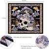 VIKAMA Mushroom Skull Print Tapestry Bohemian Psychedelic Purple Aesthetic Wall Decor Perfect for Bedroom Home Decor