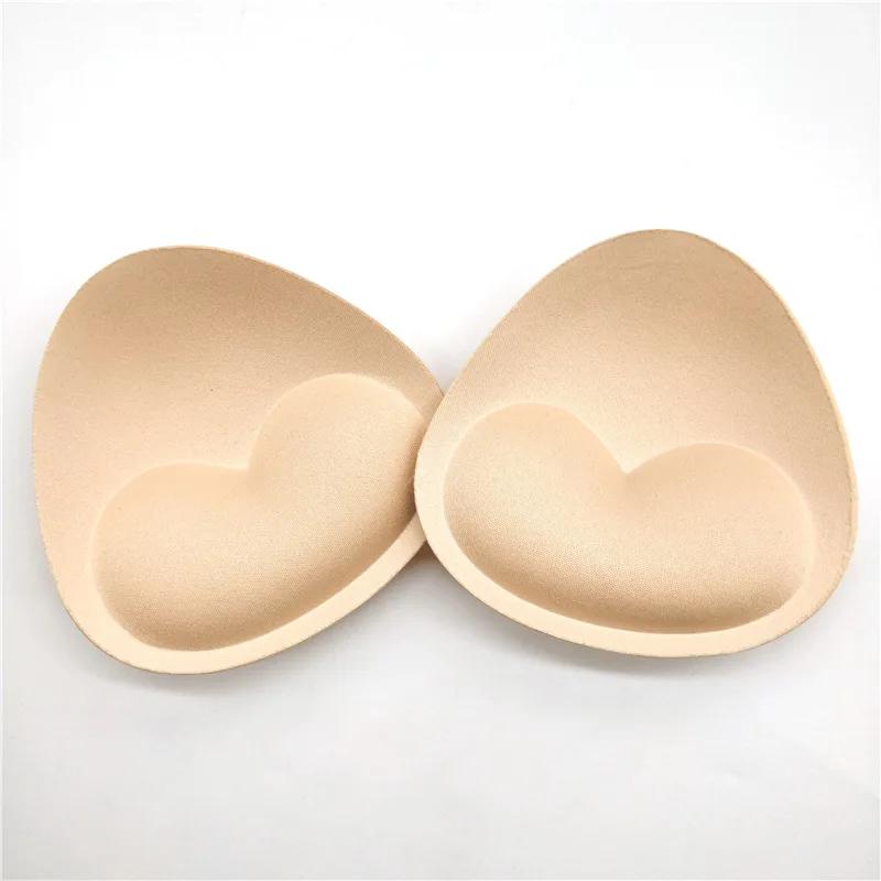 1 Pair/Lot Woman Swimsuit Padded Sponge Foam Push Up Enhancer Chest Cup Breast Bikini Swimwear Inserts Invisible Bra Pad