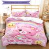3pcs Bear Bedding Set Duvet Cover Closure Includes 1 Duvet Cover & 2 Pillowcases, Soft and Comfortable for All Seasons.
