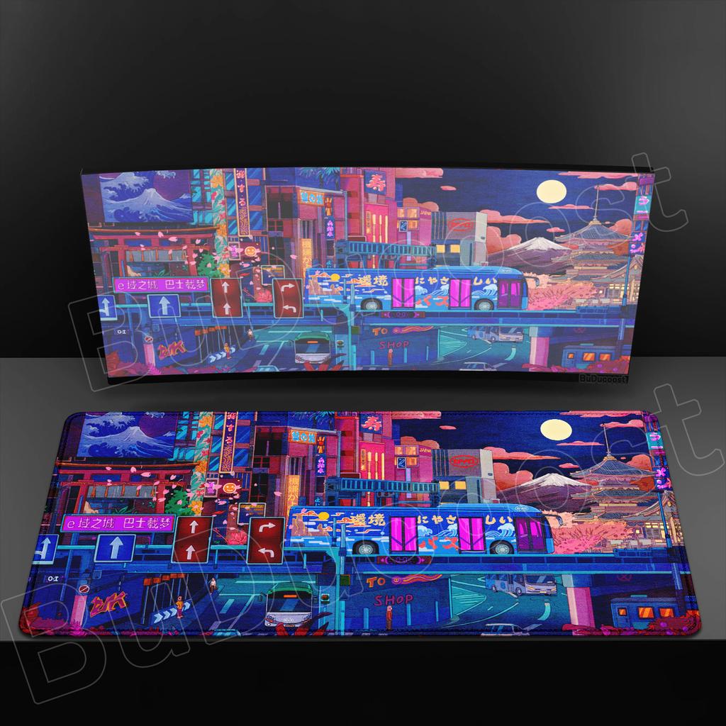 HD Multi Image Pixel Art Gaming Mouse Pad Office Gamer Desktop Desk Mat Exquisite City Game Keyboard Pad Desktop Laptop Mousepad