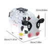 Cow Statue Solar Light LED Light Garden Statue Decorations Solar Ornaments Animal Light Waterproof Outdoor Yard