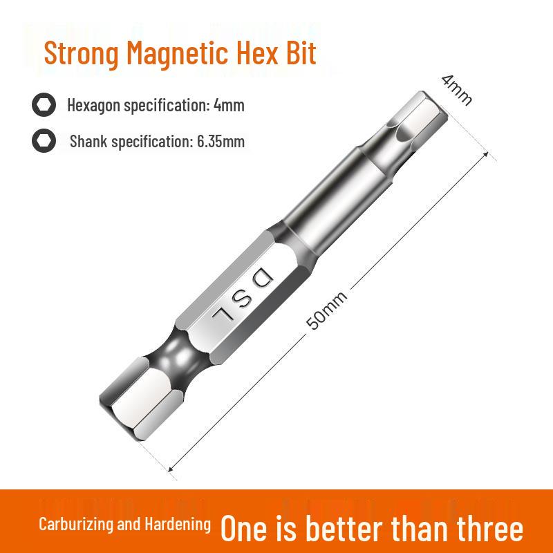 Industrial Grade Magnetic Hex Socket Driver Bit Set for Electric Screwdrivers and Hand Drills