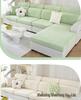 Universal Non-Slip Stretch Sofa Cover - Solid Color, All-Season Full Wrap Cushion Protector