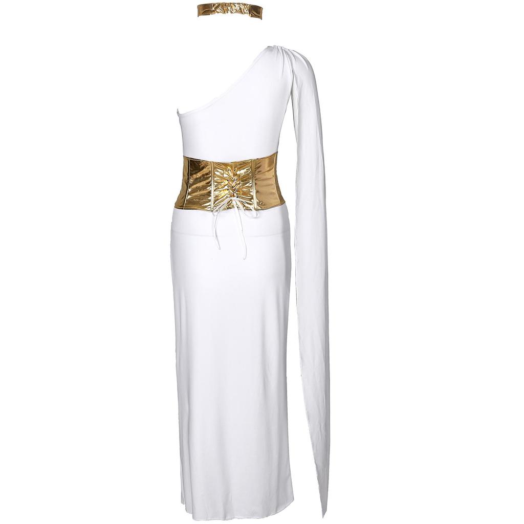 S-XL Ancient Greek Goddess Halloween Costume Cleopatra Party Stage Performance Outfit