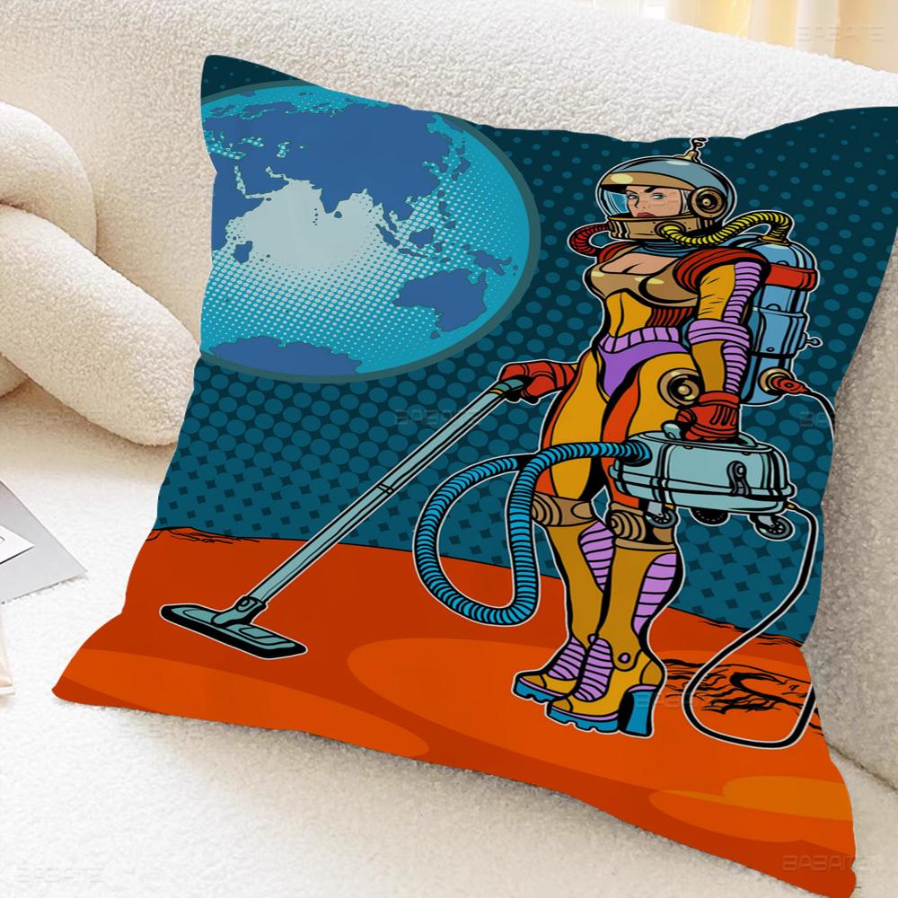 

Fashion Astronaut Decorative Room Aesthetics Pillow Case Home Decor Bedroom Sofa Bed Couch Pillow Cover 45x45 16x16Inch