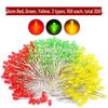 3mm & 5mm LED Light Bulb Pack - Red, Green, Yellow, Blue, White Luminous Diode Components