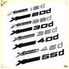 3D New Xdrive 20d 30d 35d 40d 50d 20i 25i 30i Car Fender Emblem Trunk Badge Sticker For X1 X3 X4 X5 X6 X7 Logo Accessories FD8