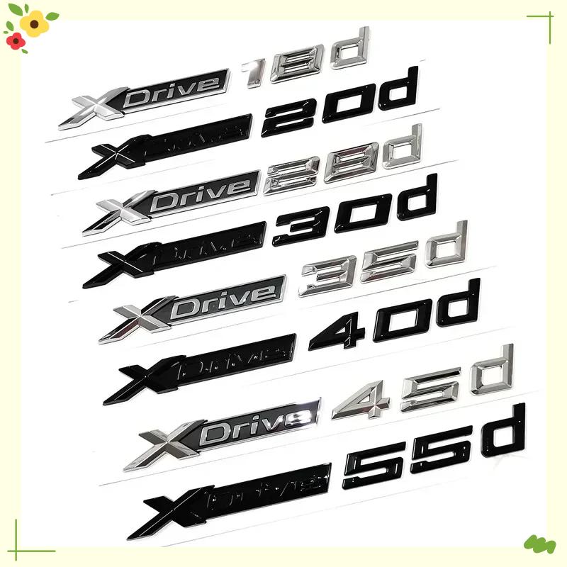 3D New Xdrive 20d 30d 35d 40d 50d 20i 25i 30i Car Fender Emblem Trunk Badge Sticker For BMW X1 X3 X4 X5 X6 X7 Logo Accessories FD8
