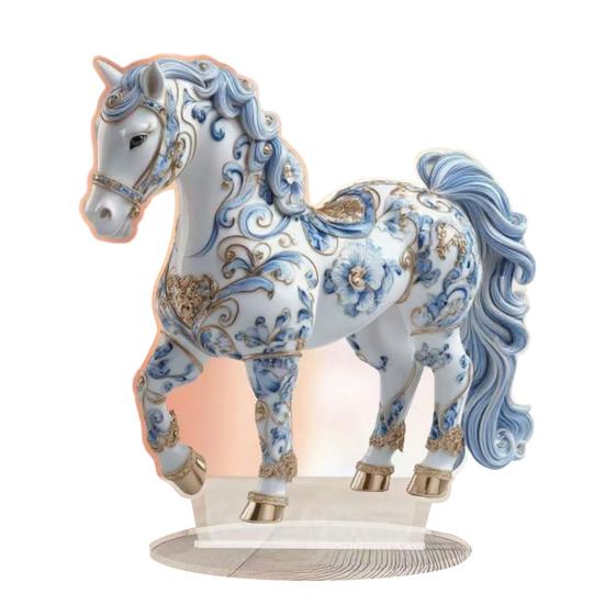 Acrylic Table Sign 2D Flat Fairy/Tree/Nativity Scene/Crow Desktop Ornament for Christmas Easter Home Office Shelf Tabletop Decor