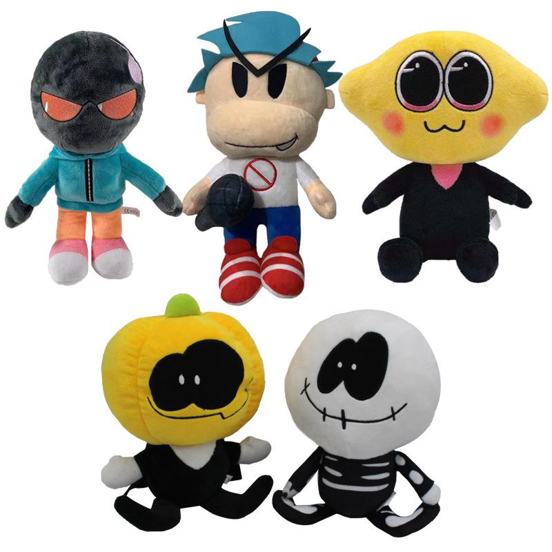 1pz 20-26cm Friday Night Funkin Peluche Skid Pump Friday Whitty Boyfriend Peluche Morbido Ripieno Ditto Peluche Giocattoli Bambini Bambini