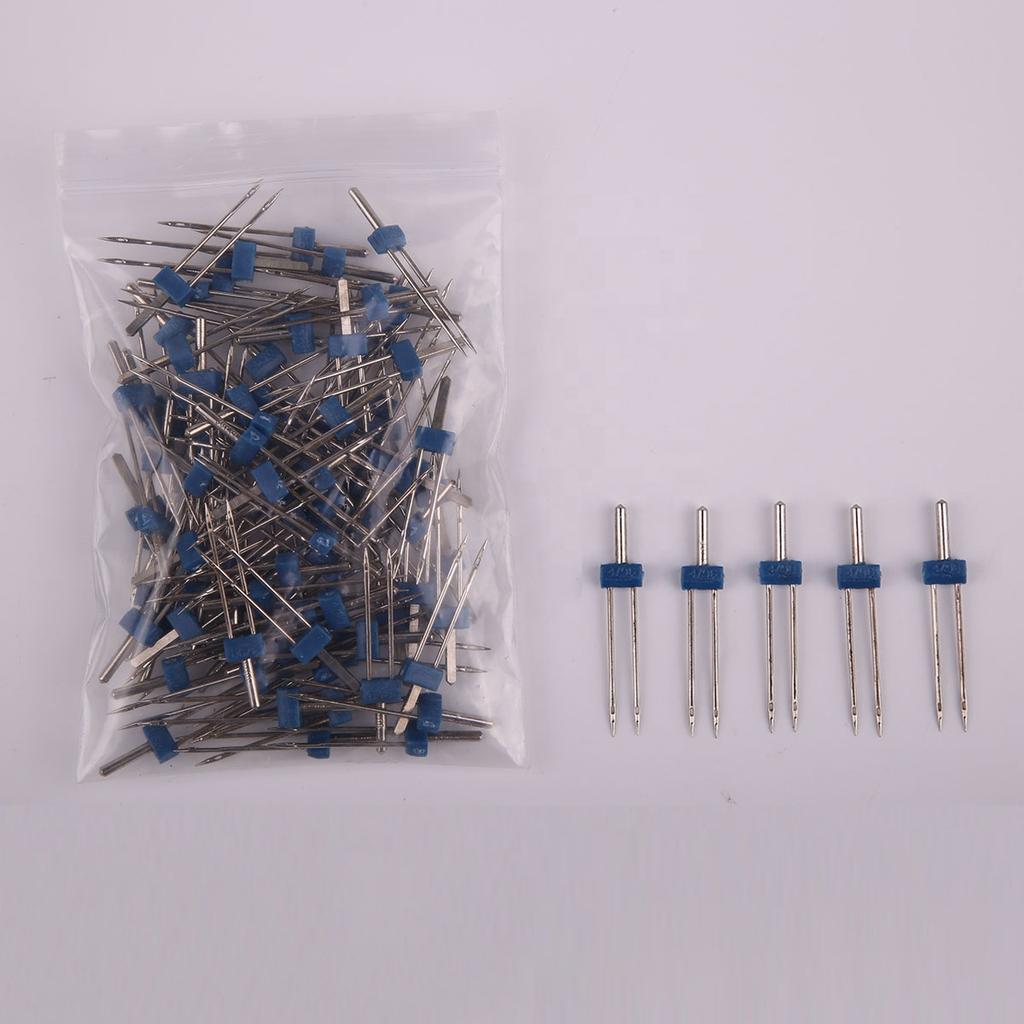 RTS 100Pcs/Bag for Sewing Machine Accessories 2mm Double Sewing Machine Needles