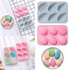 6 Sammanhängande Påskägg Färgade Former Silikonform Helgdagsägg Bakning Bakning Bakplåt Kakform