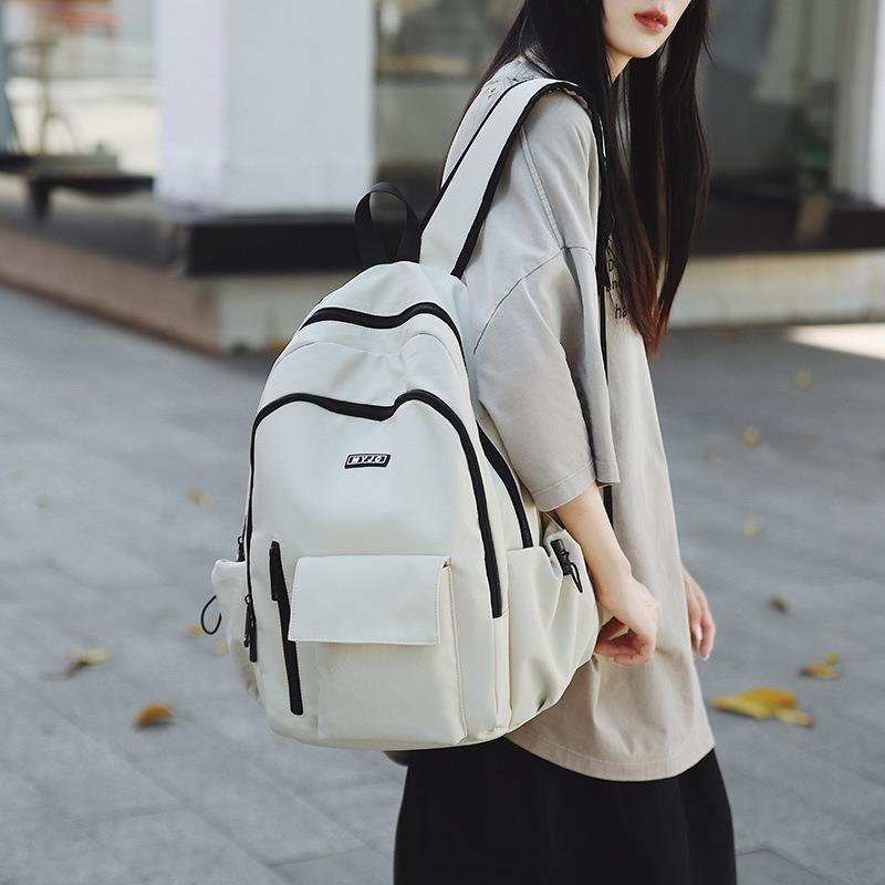 Casual Versatile Large-capacity Backpack Female New Student Schoolbag Niche Sports Travel Backpack