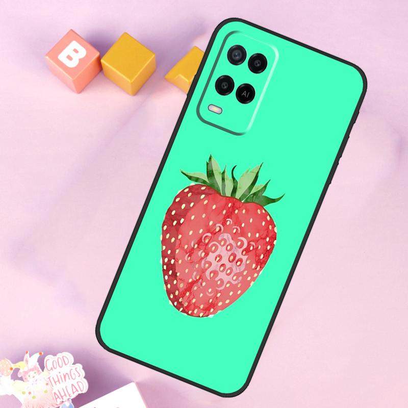 Strawberry Case For Oppo A98 A78 A18 A38 A58 A74 A94 A54 A15 A17 A57 A6 A5 Pro A16 A76 A96 A40 A60 A80
