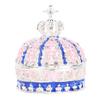 Crown Trinket Box Vintage Enameled Decorative Jewelry Box Zinc Alloy for Necklaces Bracelets