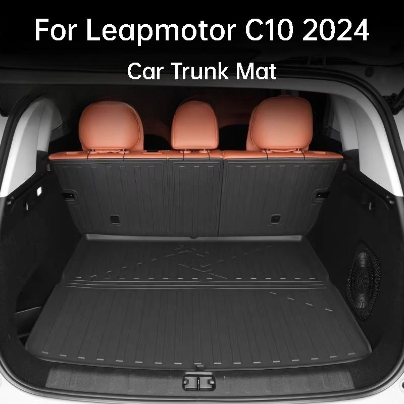 For Leapmotor C10 2024 Car Trunk Mat Rear Seat Back Protective Pad TPE Waterproof Scratch-resistant Interior Accessories