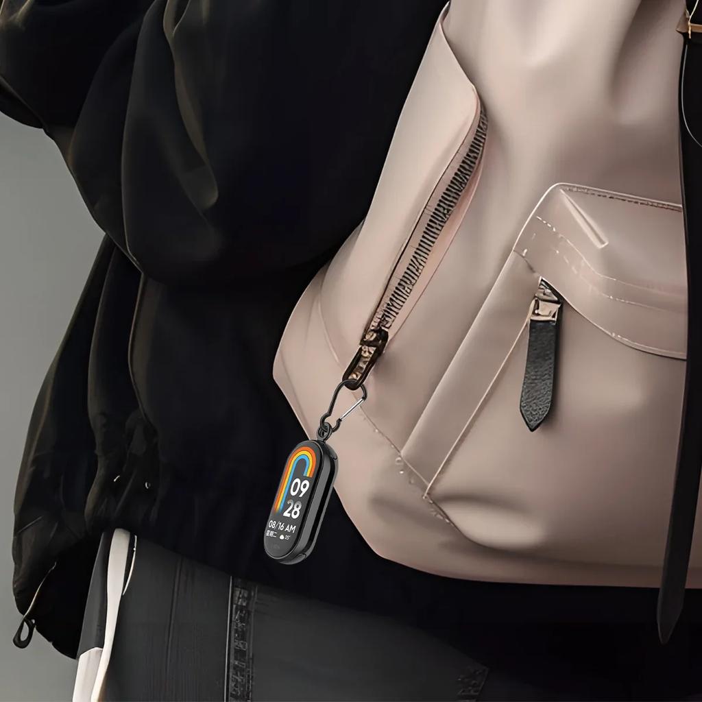 Pendant Necklace For Xiaomi Mi Band 8 Watch Hanging Chain Neck Bracelet Strap For mi band 9 Stainless Steel Metal Chain Buckle