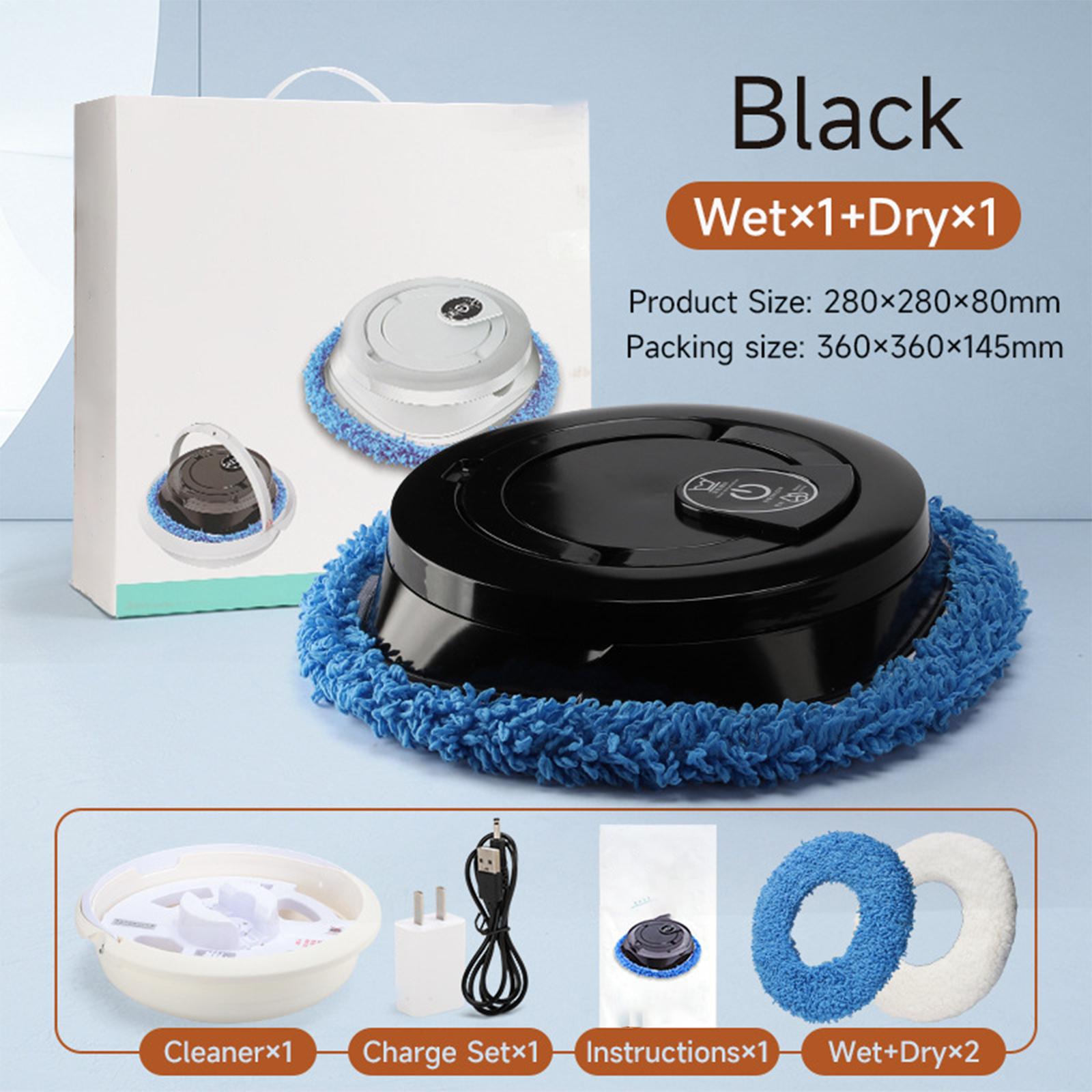 

Подметальный робот для дома, влажная и сухая уборка с водяным баком, автоматическая очистка two towel белый