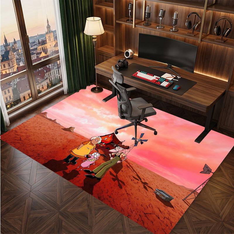 Courage the Cowardly Dog Rug Soft Thick Non Slip Floor Carpet for Bedroom Living Room Home Decor