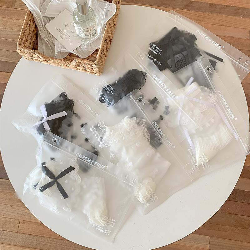 3-6pcs Glass stockings children's spring and summer thin lace lace lace mid tube socks sweet bow polka dots