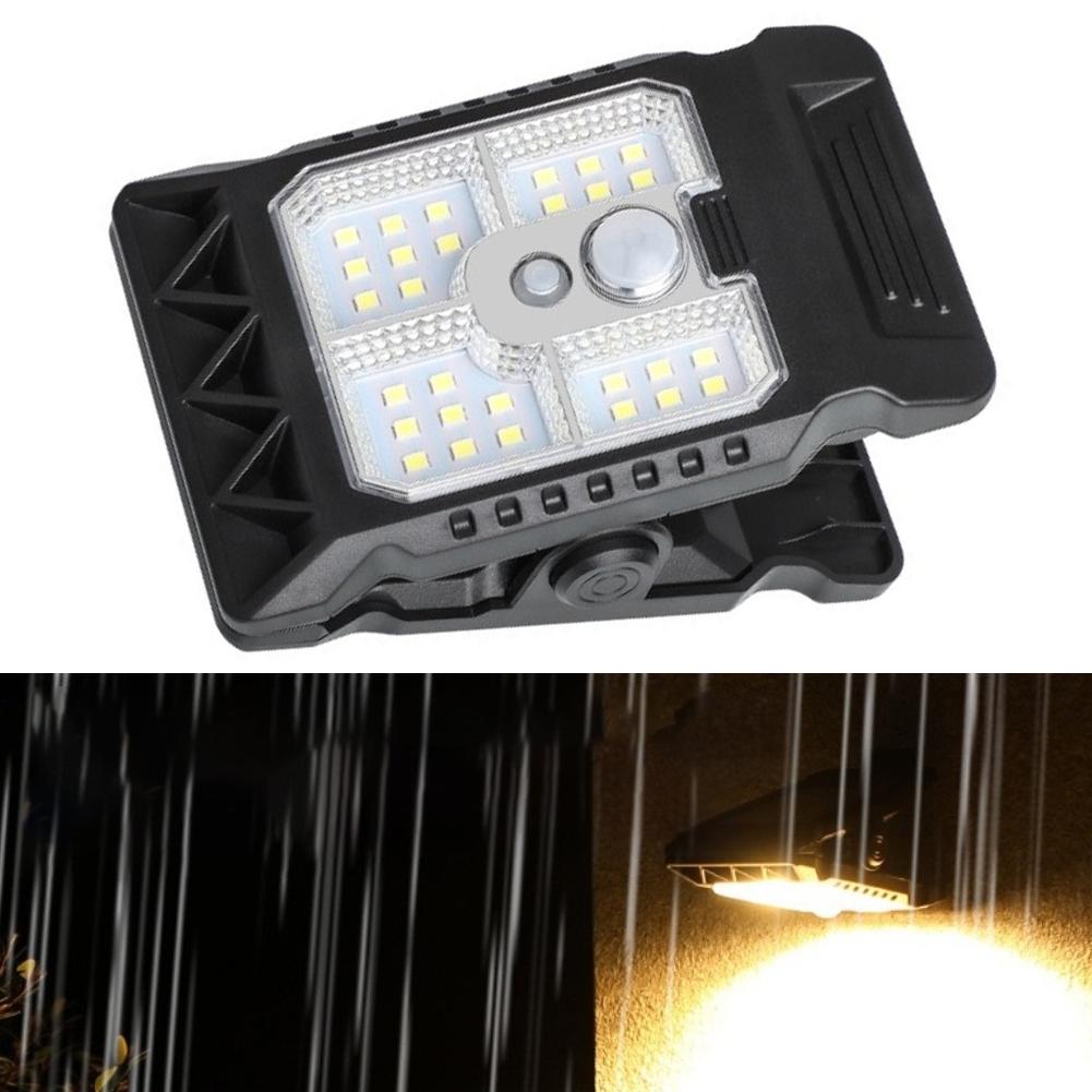 Solar Powered Clamp Light Waterproof Outdoor Use for Garden Camping Lighting