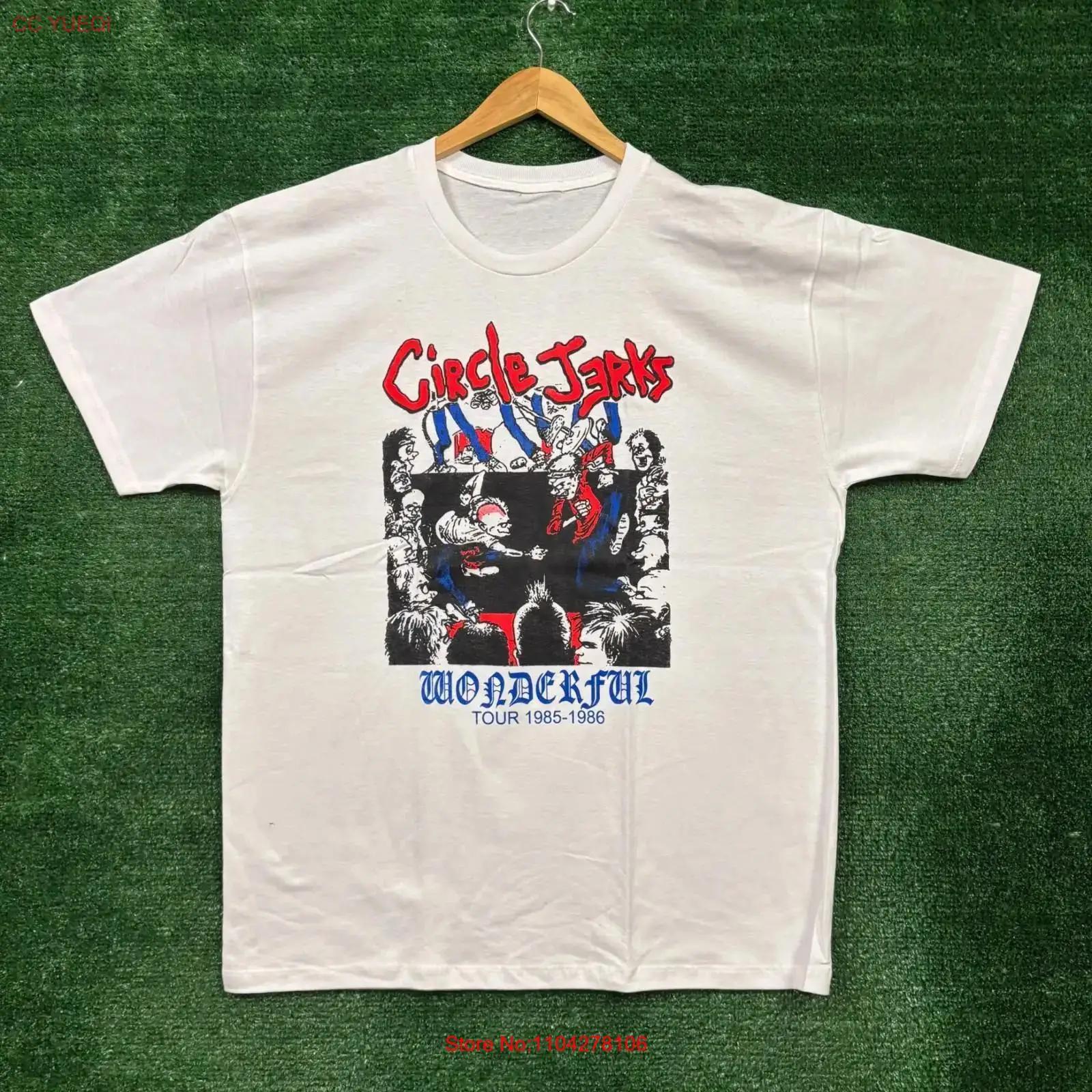 

Circle Jerks Wonderful Tour Hardcore Punk Band T Shirt Size Extra Large vintage Washed Soft Stylish Stretched fashion 5XL різнокольоровий