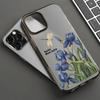 iPhone 11 13 15 Pro Max 12 14 Pro Max Kılıfları iPhone 16 15 Plus 13 Pro 12 Mini 13 Mini Buzlu Doku Boyalı Karikatür Çiçekler