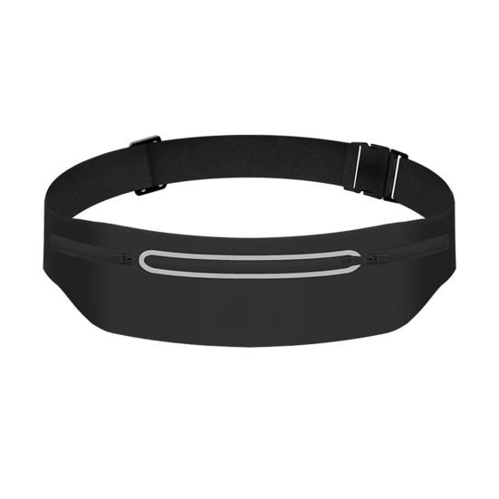 

Running Belt Fanny Pack 3 Pockets Adjustable Waist Bag Workout Phone Holder Bag Fits Phones Up to 7.5 Inch for Men Women Fitness Hiking чорний