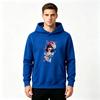 Men Anime Printed Pullover Hoodie Inosuke Pattern Casual Long Sleeve Sweatshirt for Daily Wear