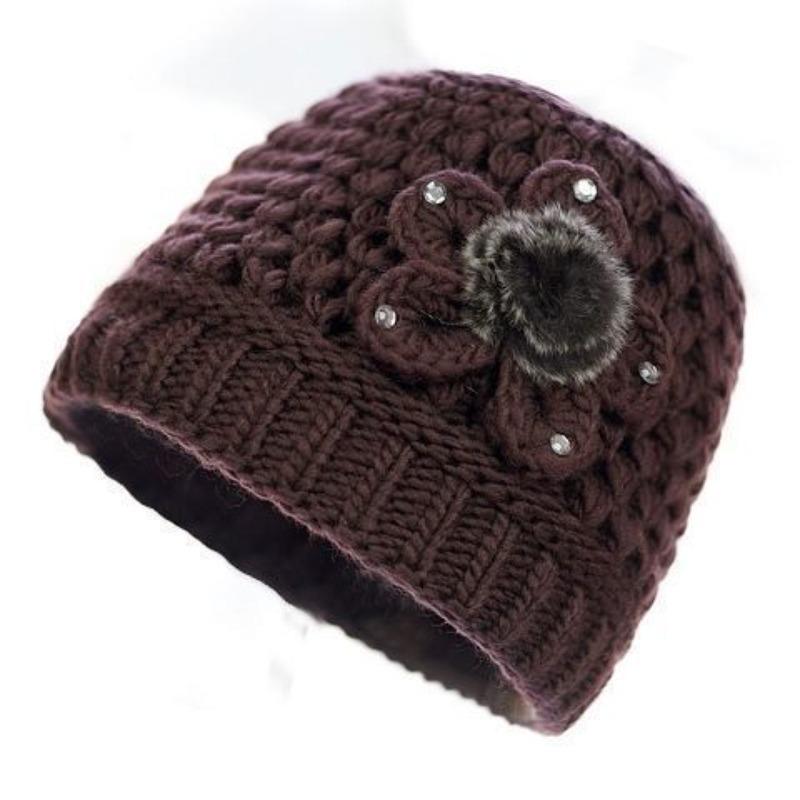 Hat Female Winter Old Man Warm Grandma Hat Autumn Winter Mother Hat Old Lady Plush Wool Hat