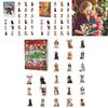 Christmas Pet Dog Advent Calendar Blind Box With Acrylic Decorations For Holiday Gift Giving