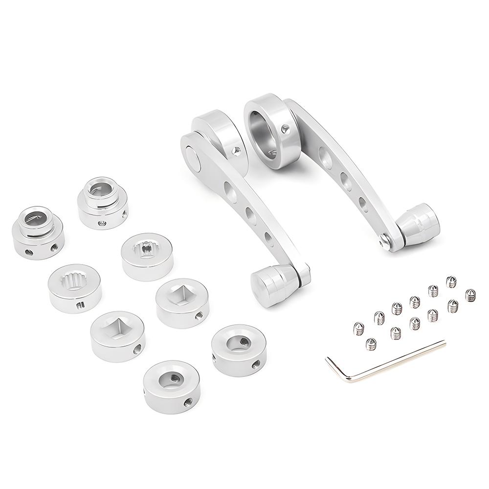 Universal Aluminum Alloy Car Window Handle Winder Riser Replacement Crank Window Accessories for Vehicle
