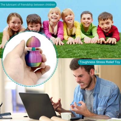 3D-gedrucktes drehbares Kürbis-Spielzeug Stress Angstabbau Spinner Kürbis Kinder Erwachsene Tragbar Leicht Mini Drehbarer Kürbis Schreibtischspielzeug