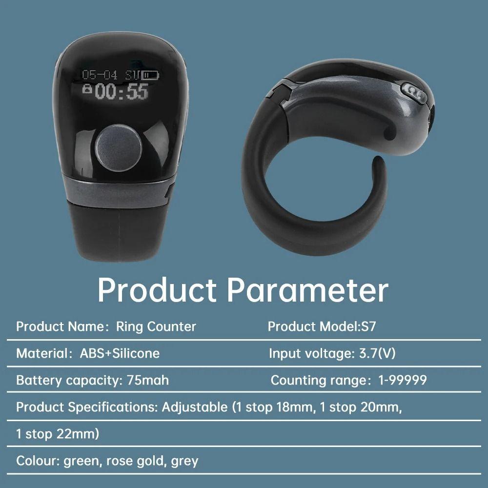 Removable Point Marker Digital Tally Counter 99999 LCD Display Finger Counter  Inventory Counting