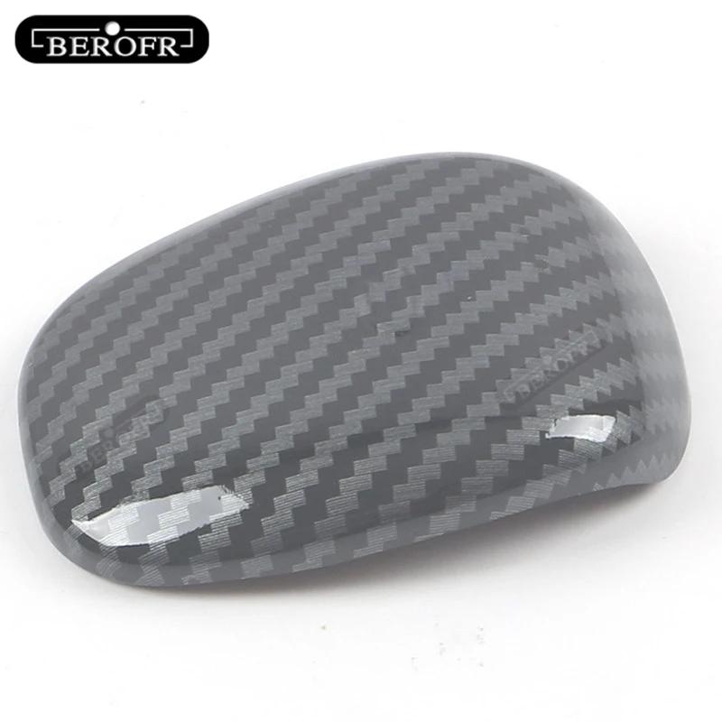 For Trumpchi GS4 PLUS Carbon fibre Car Gear Shift Head Collars Car Shift Knob Cover Protection Accessories Carbon fibre