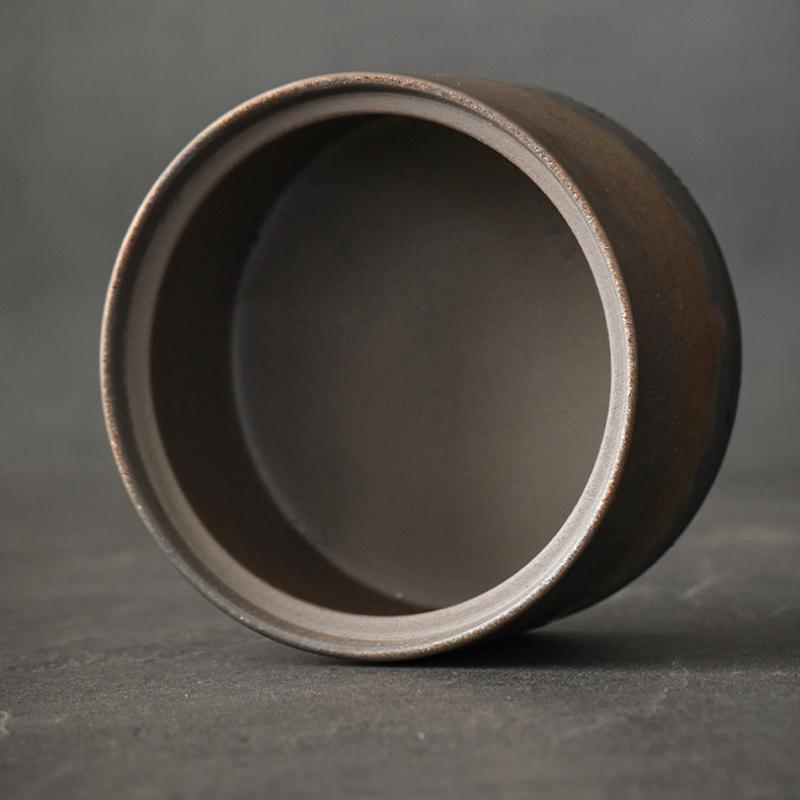 Einfacher Stil Keramik Teedose Japanischer Stil Raukeramik Vorratsbehälter Vintage Versiegelte Teedose Teebehälter