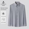 Langdeng Men's Business Winter Warm Long Sleeve Shirt