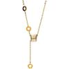Compact Waist Fringed Necklace Women'S Simple Light Luxury Temperament Long Opal Pendant Collarbone Chain Neck Chain Jewelry